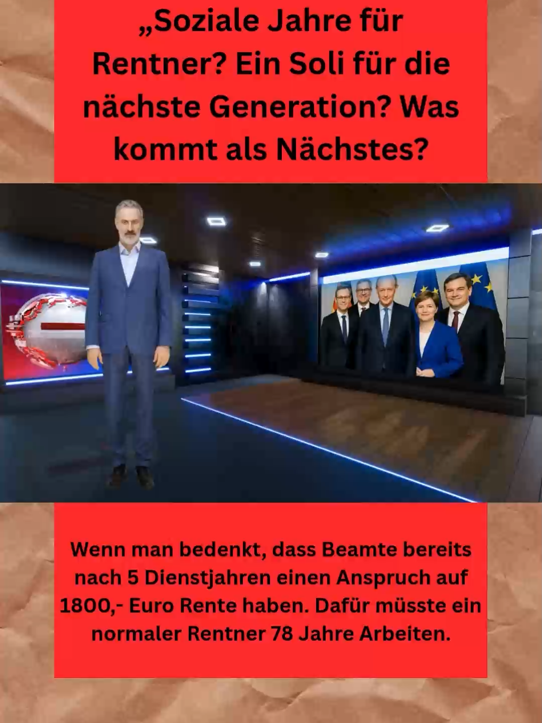 „Soziale Jahre für Rentner #cducsu #rente # beamte#keinedemokratie #sozialegerechtigkeit