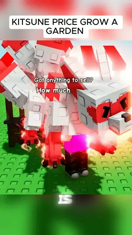 price of Kitsune Pet in grow a Garden..#jandel #roblox #growagarden #kitsunepet 