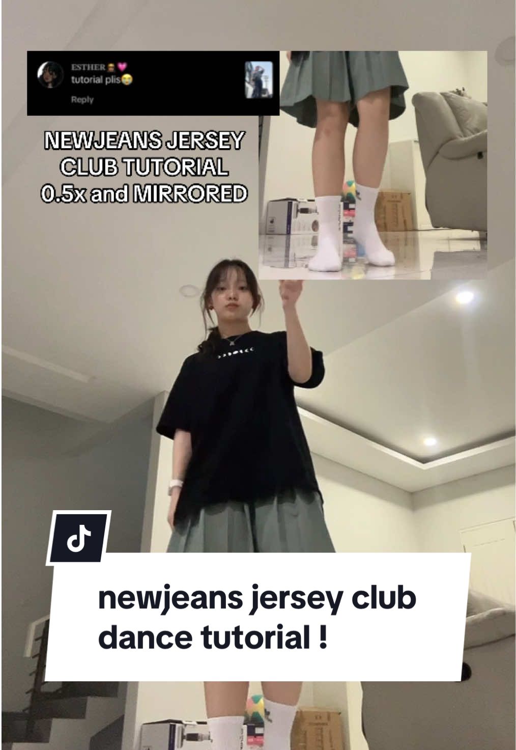 reply to @𝐄𝐒𝐓𝐇𝐄𝐑👸🏾💗 heres the slowed & mirrored version! also i didnt create the dance but i modified it, credits to the og owner🙂‍↕️ #newjeansjerseyclubremix #newjeans #jerseyclub #dance #dancer #dancetutorial #dancetut #slowed #mirrored #kpop #choreography 