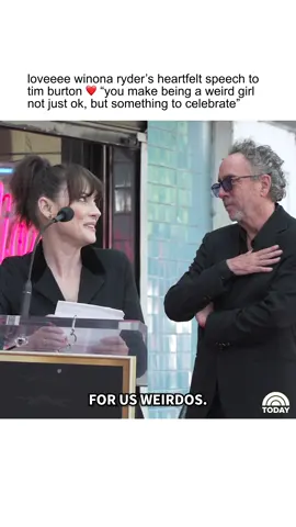 In September 2024, Winona Ryder honored Tim Burton at his Hollywood Walk of Fame ceremony, saying 