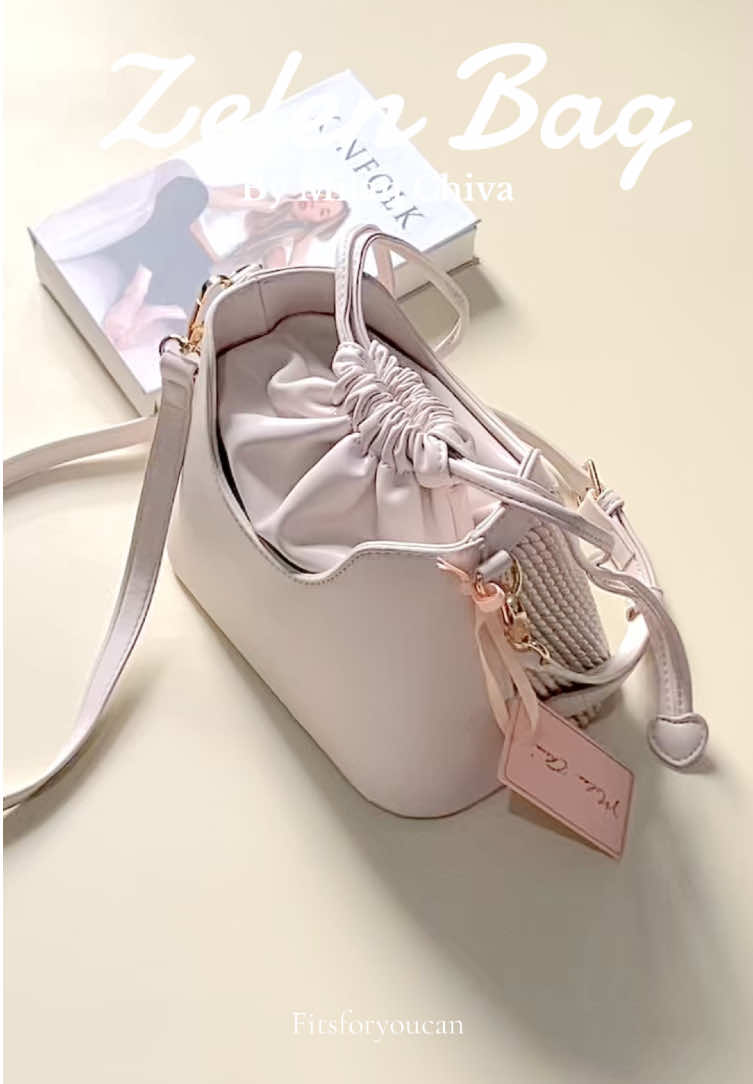 Udah cantik banget ni tas model serut kaya gini😚🤍 #milanchiva #zelenbag #rekomendasi #taswanita #lokalbrand #produkviral 
