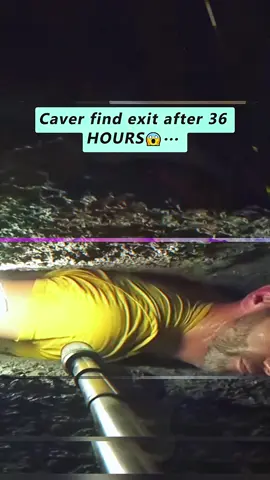 Caver find exit after 36 HOURS😱… #caver #underground #cave #caveman #scary #scarytiktoks #Vlog #fyp 