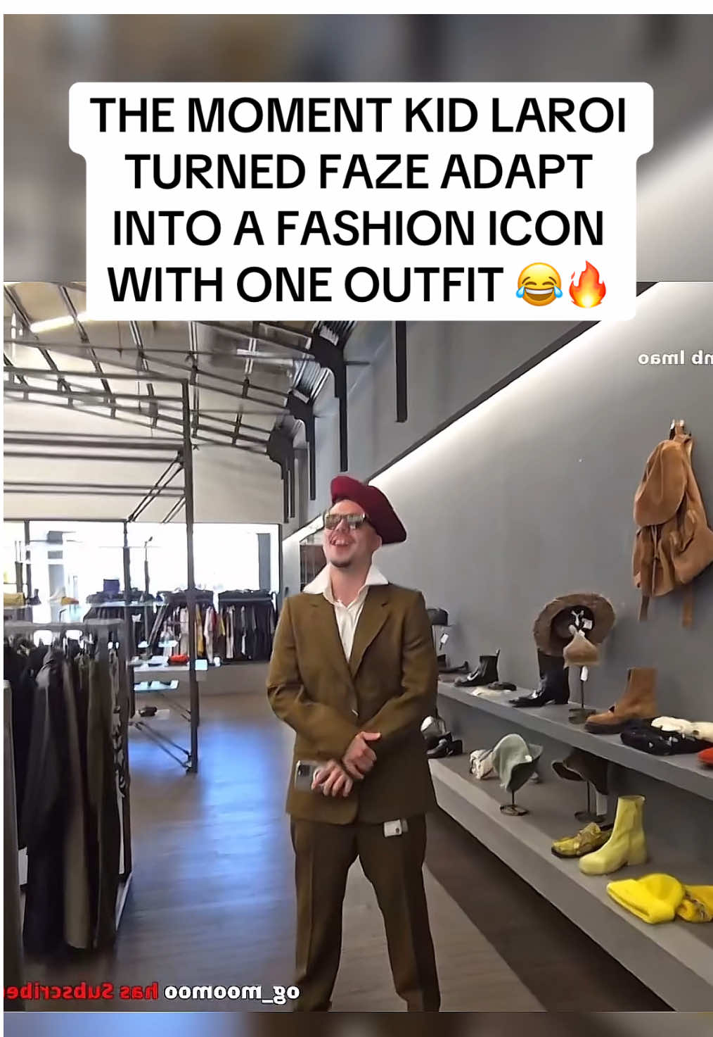 THE MOMENT KID LAROI TURNED FAZE ADAPT INTO A FASHION ICON WITH ONE OUTFIT 😂🔥 #foryoupagе #fazeadapt #thekidlaroi #fyp #kidlaroi 
