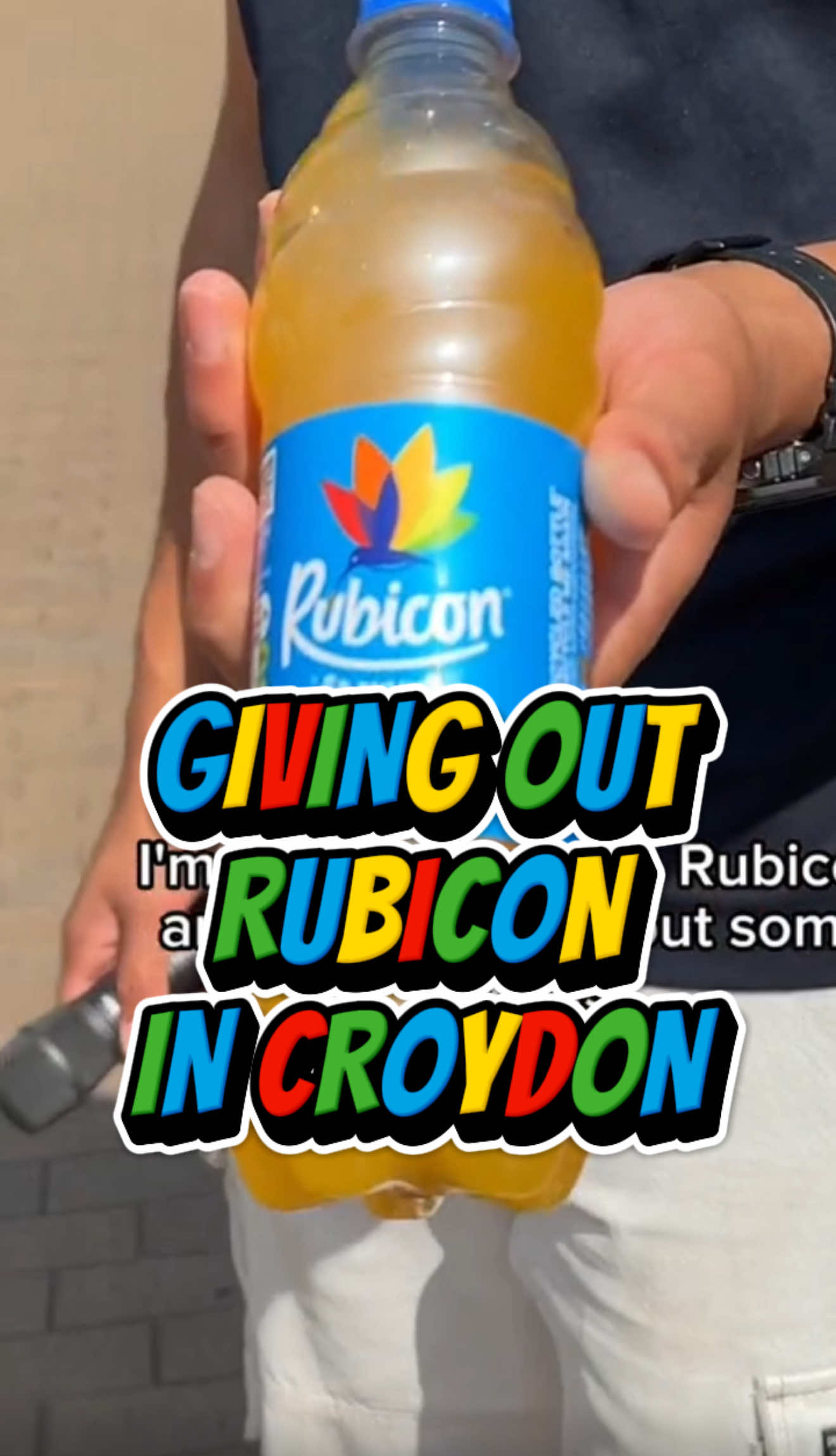 Giving out #Rubicon in #croydon on a hot sunny day.  #croydonextra 