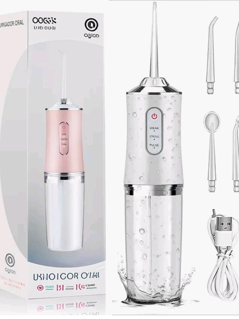 Irrigador Dental Oral Recarregável 220ml higiene e limpeza
