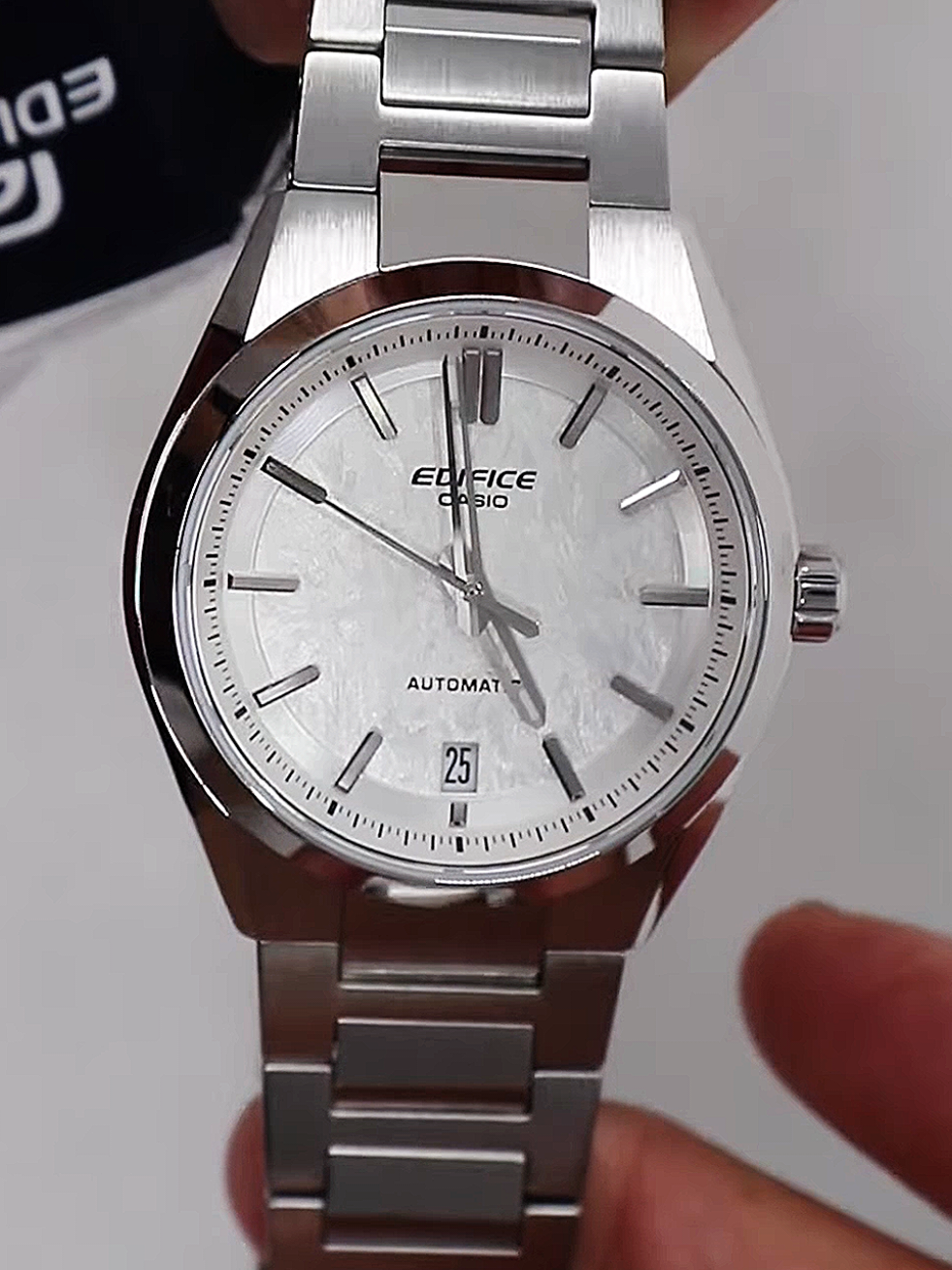 Casio EFK-100D-7A EFK 100 Automatic Jam Tangan Dial Putih #casiowatch #casiowatches 