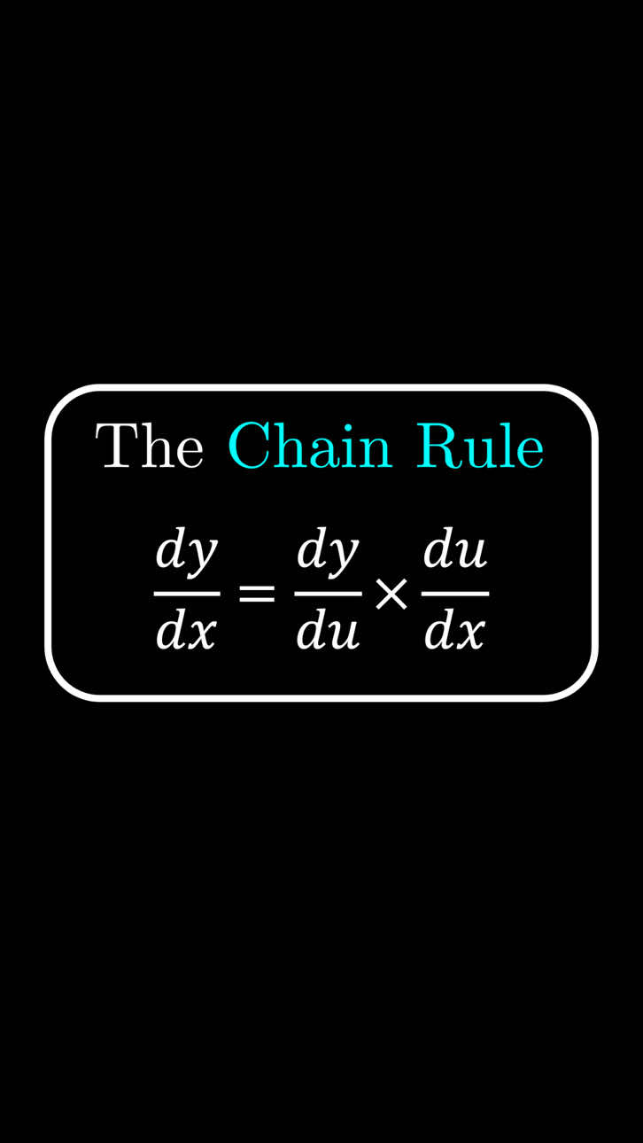 Differentiation | The Chain Rule ⛓️‍💥  This video provides an animated video lesson on why the chain rule is useful and fast faster than other methods and goes through a short example on how to carry out the procedure 🧑‍🎓 ##calculus##alevelmaths##differentiation##algebra##chainrule