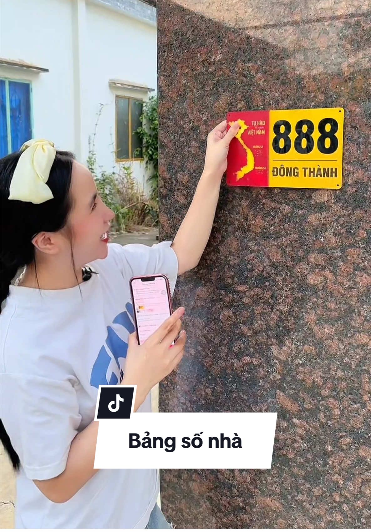 Bảng số nhà cờ tổ quốc #biensonha #biensonhadep #bangsonha #biensonhatheoyeucau #xuhuongtiktok 