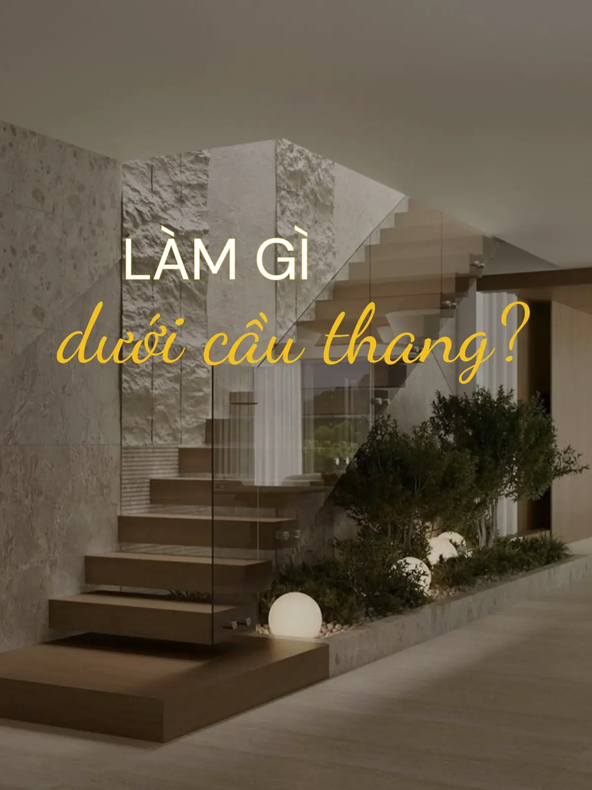 Xây gì trong khoảng trống dưới cầu thang? #thietkenha#thirthat #thietkenoithat #xaynha 