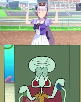 #umamusume #umamusumeprettyderby #goldship #specialweek #spongebob #squidward #haruurara 