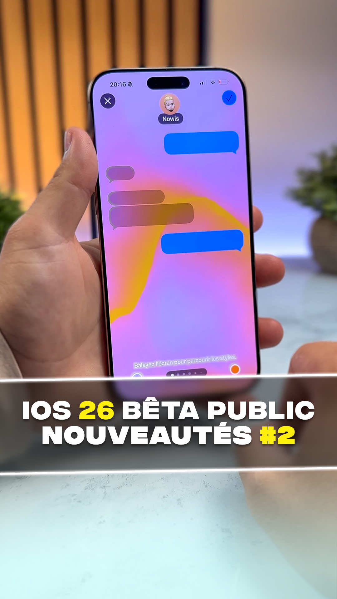 Découvre ces 3 grosses nouveautés cachées d’iOS 26 Bêta Public qui vont te changer la vie et un tuto sur comment retirer l’effet de transparence Liquide glass ! 😎 #iphone #astuce #ios #apple #ios26 #nouveauté #liquidglass #Tech #iphonetricks 