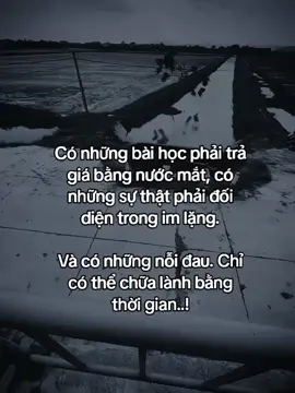 有些教训，必须用泪水来换取；有些真理，必须默默面对。 有些伤痛，只有时间才能治愈……！