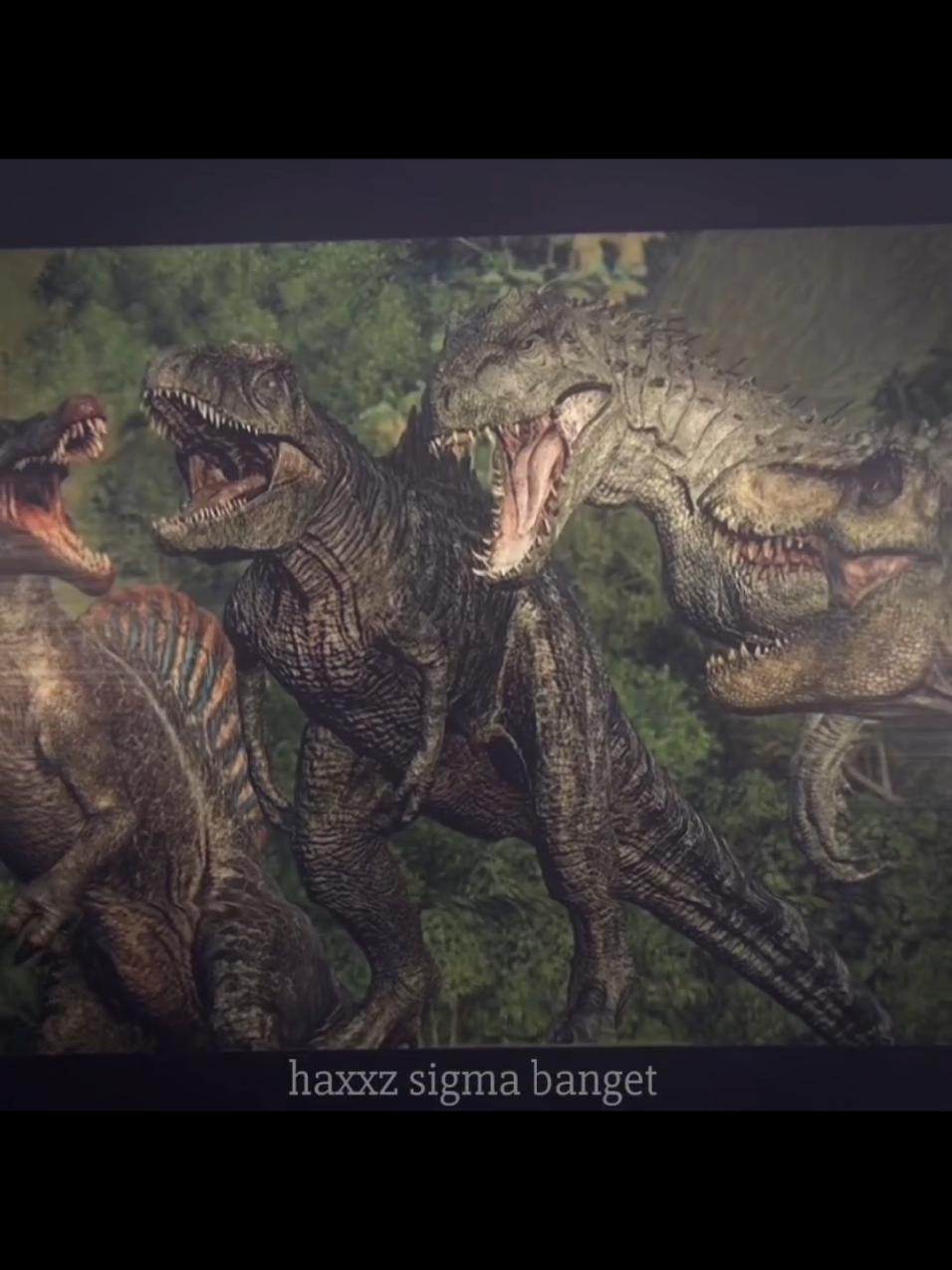 siapa yang bisa mengalahkan mereka?#indominusrex #indominusrex🥶🔥🥶 #spinosaurus #tryanosaurusrex #trex #rexy #giganotosaurus #jurassikpark3 #jurassicpark #jurassicworld #jurassicworlddominion #