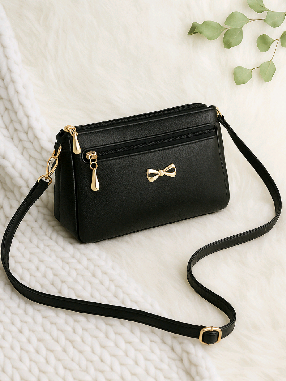 🖤 Tas Slempang Elegan – Simple, Stylish, dan Muat Banyak! Lagi cari tas yang kecil tapi multifungsi? Tas hitam elegan ini hadir dengan desain simpel, aksen pita emas, dan ruang penyimpanan super lega! Bisa muat HP, dompet, make-up, kartu, bahkan kacamata juga loh! Cocok buat daily use, kuliah, kerja, atau hangout cantik. 📌 Banyak kompartemen & resleting aman 📌 Material kulit sintetis premium 📌 Elegan dipakai siang atau malam #taswanita #tassalempang #taskekinian #tasmurah #fyp 