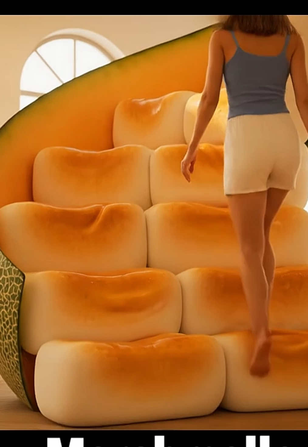 Satisfying staircase in 2050 doesn’t sound too bad🍞 #stairs #asmr #satisfying #relaxing #ai