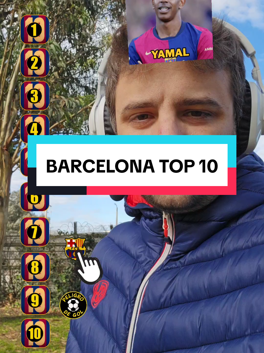 TOP 10 BARCELONA JUGADORES HISTORIA  #barcelona #barsa #messi #ronaldo #romario 