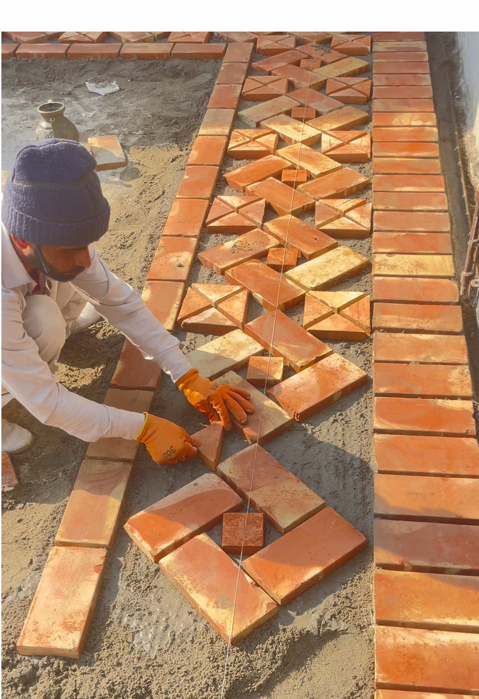 Chowka bricks installation#viralvideos #videos #paryou 
