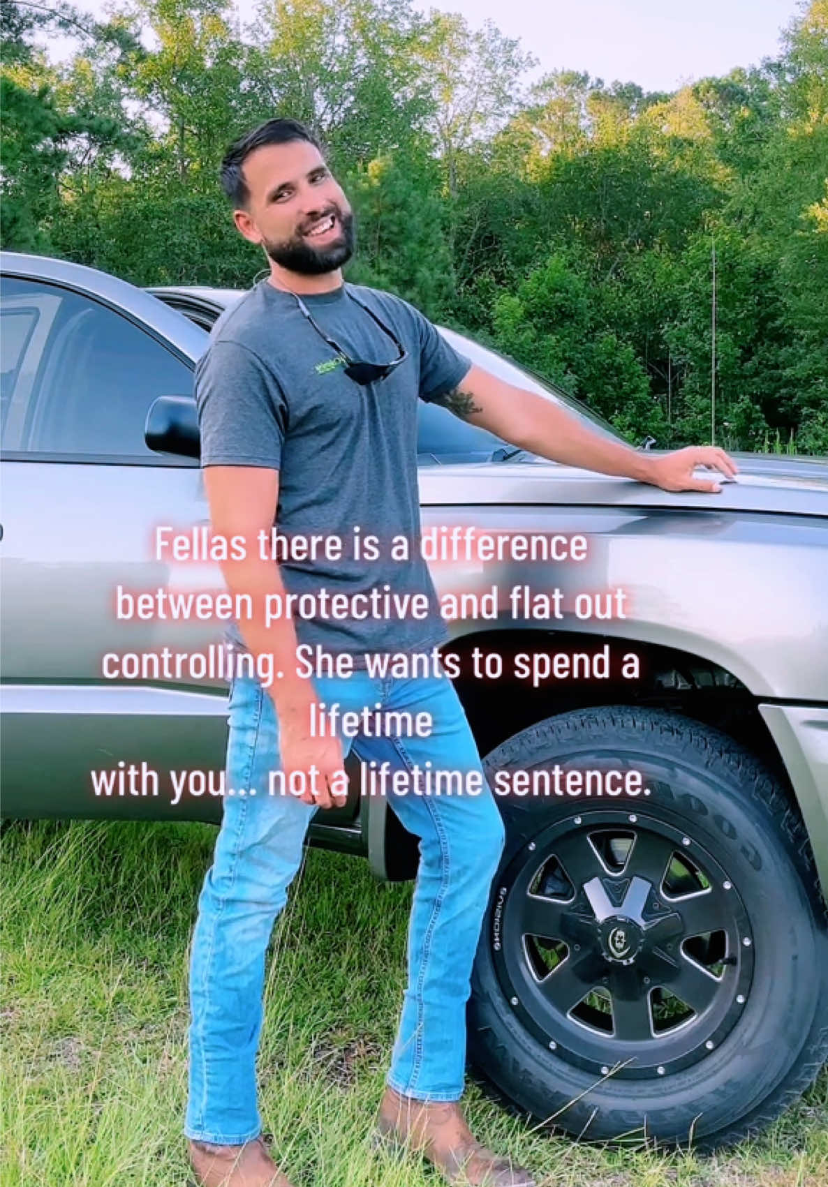 Let it sink in 🙃💯 #fypシ #dating #beard #boots #woods 
