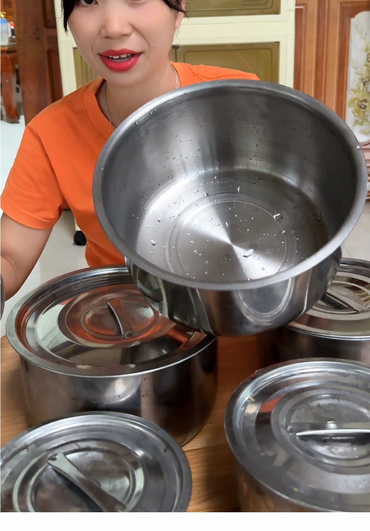 Thố inox đựng thực phẩm,đồ ăn có nắp đậy #diepcoine #xuhuong 