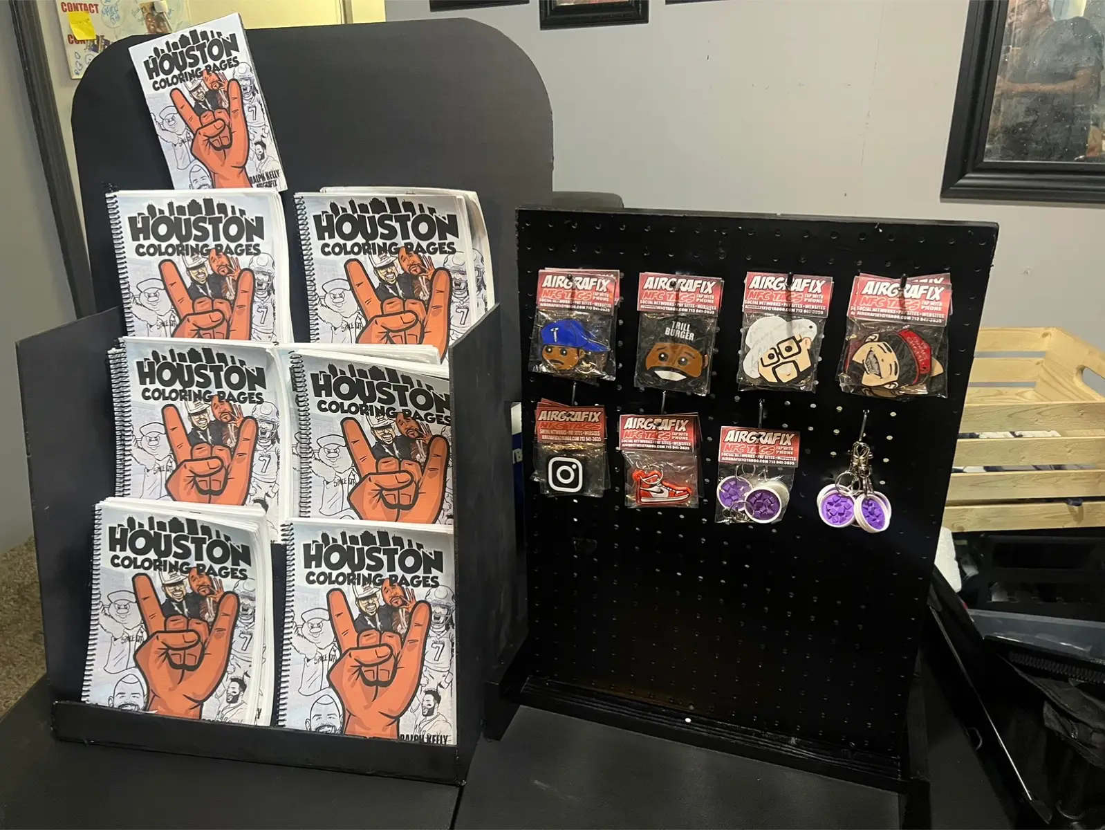 New coloring book stand  #houstoncoloringpages #houston #htown #airgrafix 