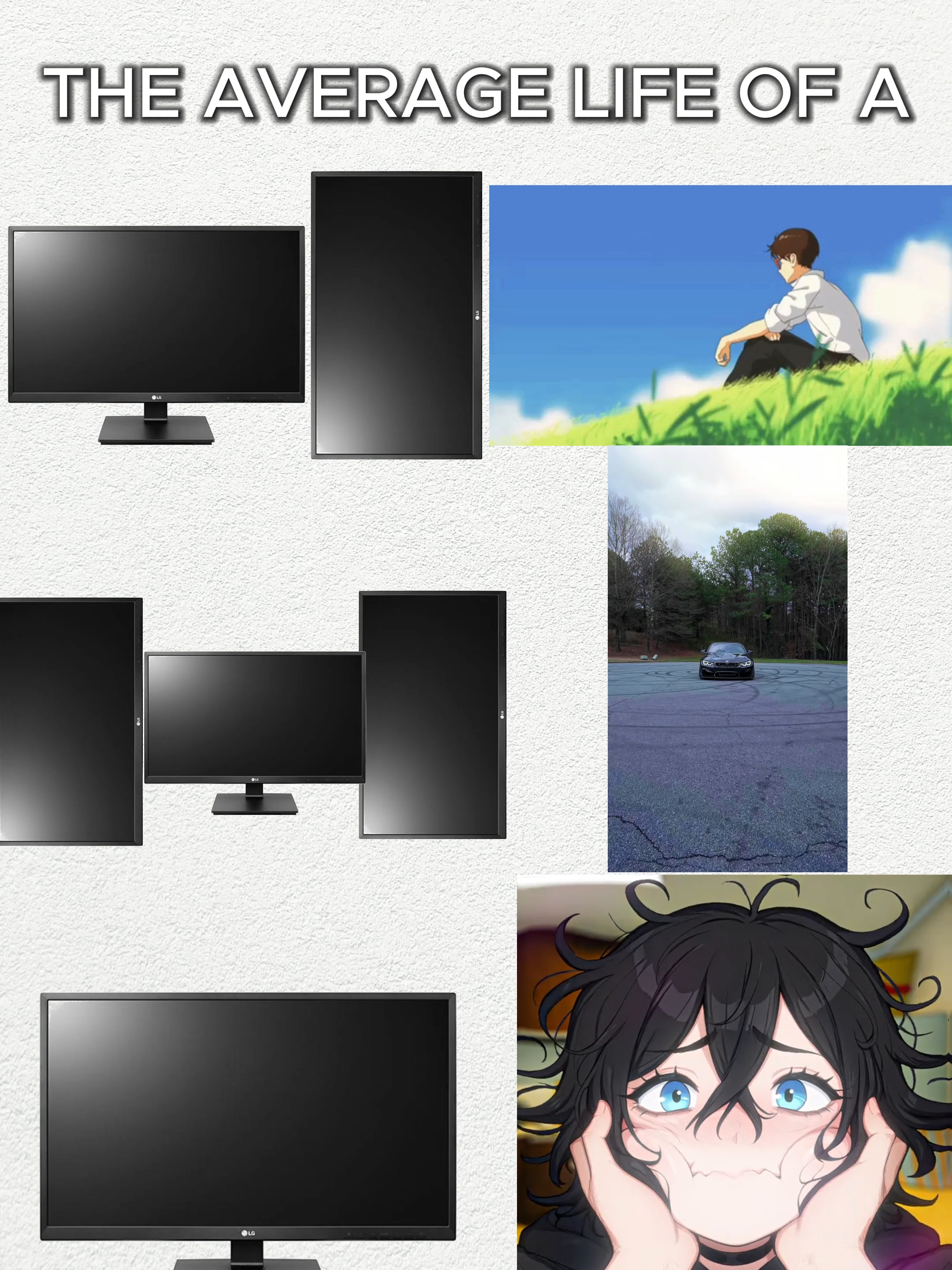 edit by:@coffeebarrelvfx @shygoninja.femboy | The more monitors the better lol prove me wrong🤷 | 1 monitor is kinda bad for 2025 rn | @carterpcs slide a 5090 pc with 3 monitors?? :) i would gladly appreciate it cause i got a rtx 3060 ti rn and its kinda bad | #pcsetup #pcbuild #techtok #viral #fyp #gametok #setupgaming #newpc #GamingOnTikTok #technology #pcgaming #pcs #monitor #hz