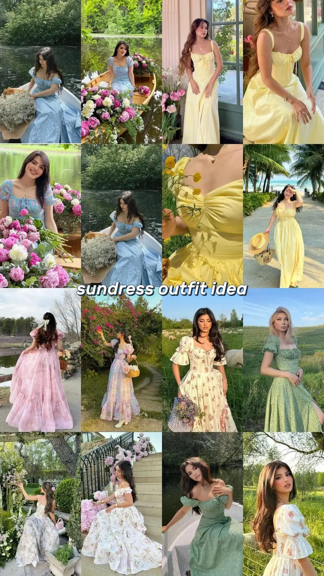 sundress outfit idea #fyp #fyppppppppppppppppppppppp #beauty #fashion #sundress #outfit #outfitideas 