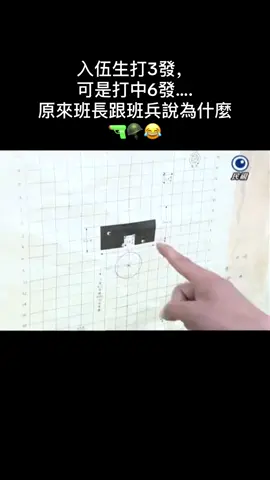 入伍生打3發， 可是打中6發….原來班長跟班兵說為什麼🔫🪖😂
