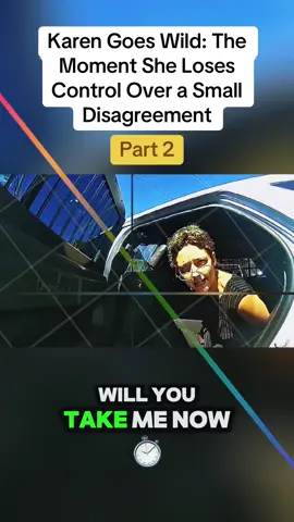 Karen Goes Wild: The Moment She Loses Control Over a Small Disagreement #cops #police #law #fyp #