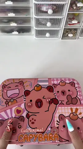 Laura’s Cute Gift Capybara Box 🎁💖 #pressonnailbusiness #asmr #asmrvideo #pressonnails #nails #SmallBusiness #pressons #nails💅 #nailsoftiktok #nailsathome #nailhack #mysteryscoop #capsulescoop #packingorderswithme #packingorders  #pressonnailbusinessathome #asmrtiktoks #handmadenails #ussmallbusiness #foryou #fyp #straycatboutique #usa_tiktok #usa #uktiktok 