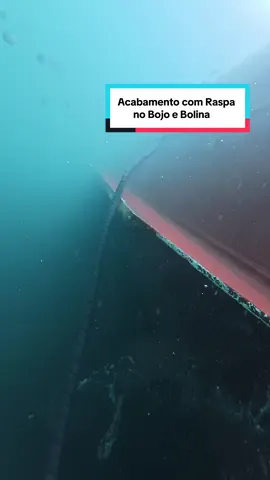 Acabamento com Raspa Manual no bojo e Bolina. #workhard #work #dive #ship #hull #mergulho #buceo 