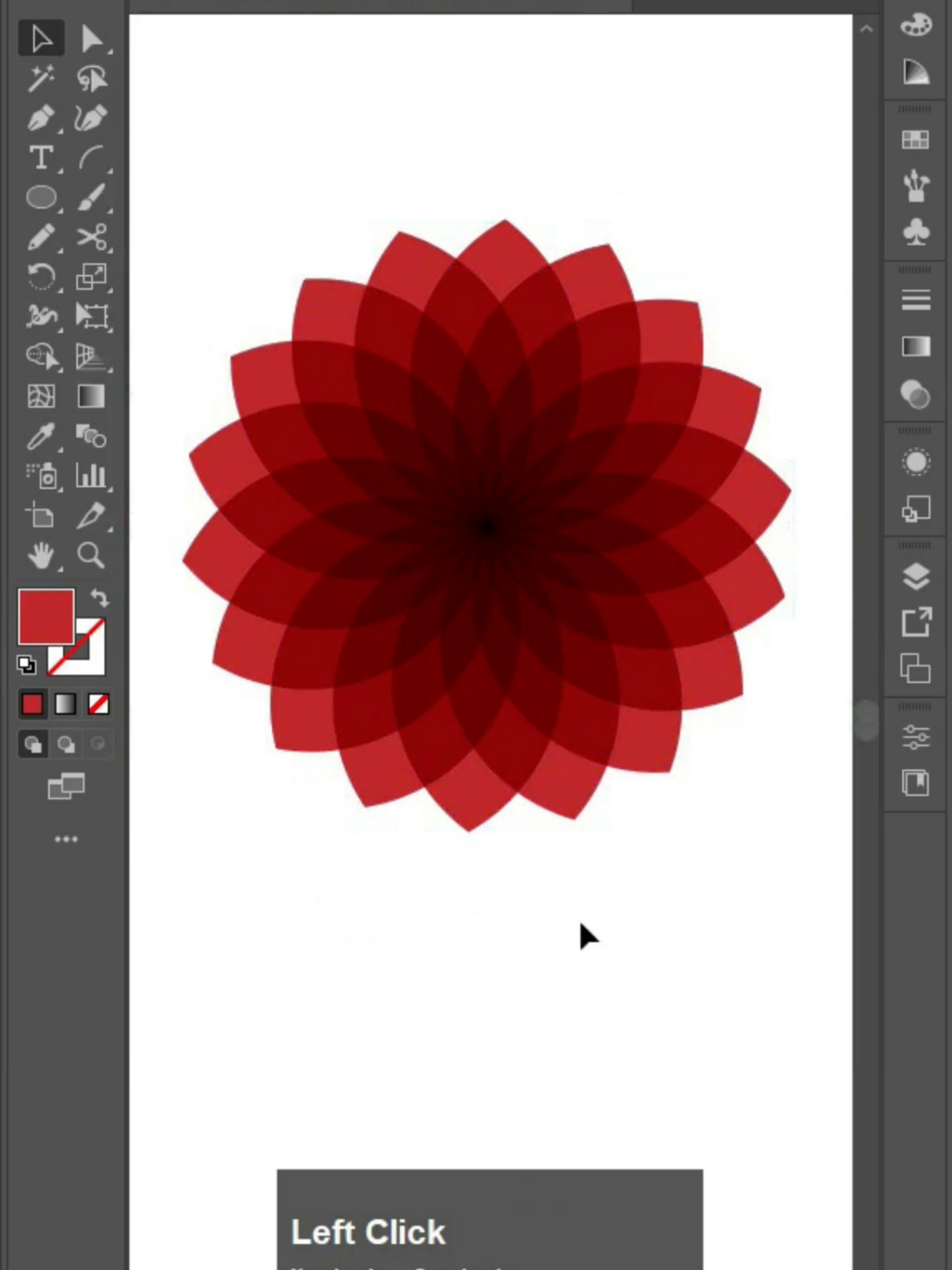 Rotating Shape Design – Using transperncy tool Floral Vector Art Tutorial 