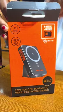 New age 10,000 mah magnetic–wireless charging (magsafe)power bank • For iphone 12 and later series • ⁠Type c in and out  ₦25,500 #tiktok #fyppppppppppppppppppppppp #newage #powerbank #akure 