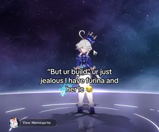 Oh don’t make that face flopvillette… ik she’s meta in both games and ur losing relevancy 😂  #furina #HonkaiStarRail #hsr mod by zukuuzu download here https://gamebanana.com/mods/608096