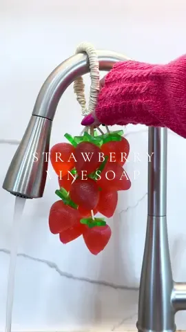 Strawberries on the vine 🍓 these smell so delish   #DIY #asmr #soapmaking #organizedhome #organized #diysoap #strawberry #soapasmr #asmrsounds #aesthetic 