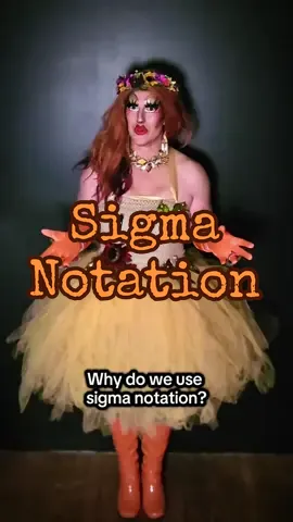 Sigma Notation #sigmanotation #algebra #algebra2 #math #mathematics #stem #dragqueen #drag #lgbtq #carrietheone #mathisadrag 