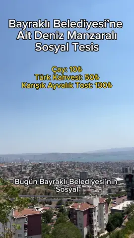 Bayraklı Belediyesi’nin sosyal tesislerinden Körfez Kafe’deyiz! Uygun fiyatlı menüsü, ferah oturma alanları, çocuk parkı ve eşsiz körfez manzarasıyla keyifli bir mola noktası. 🌿🌊 🫖 Çay: 10₺ ☕ Türk kahvesi: 50₺ 🥪 Karışık Ayvalık tostu: 130₺ 🚶‍♀️ Ulaşım: Metro ile Halkapınar durağında inip, 147 numaralı ESHOT otobüsüyle Bayraklı Evleri durağında inerek kolayca ulaşabilirsin. 📍Bayraklı / İzmir