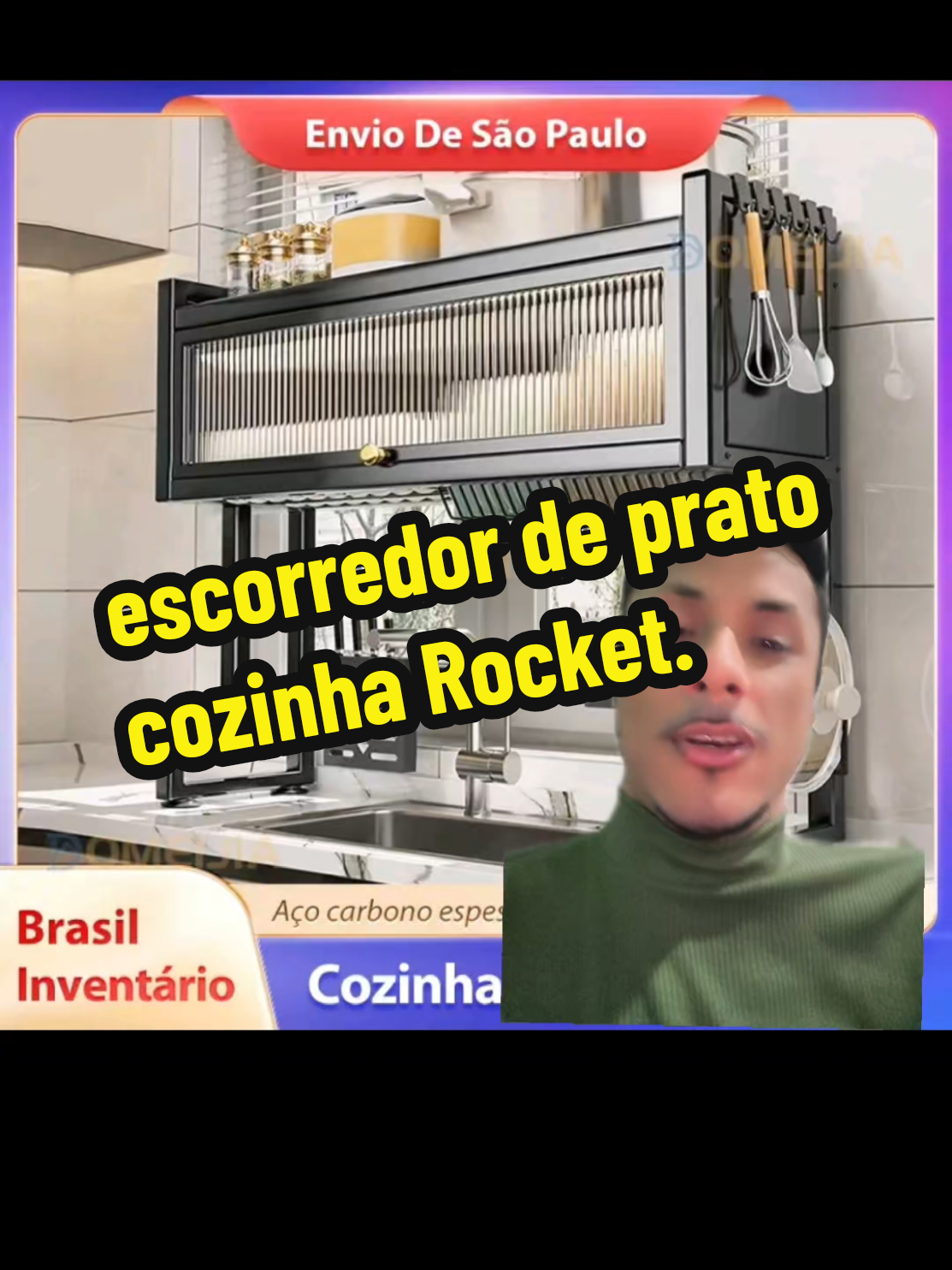 #tiktokshop #fy  escorredor de prato suspenso modular e organizador. venha garantir o seu.