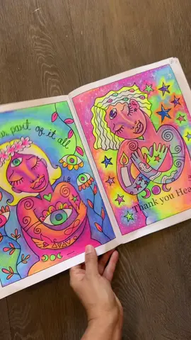 What I have colored so far of my The Pistils Coloring Book 🫶🏽 Available on Amazon 💖