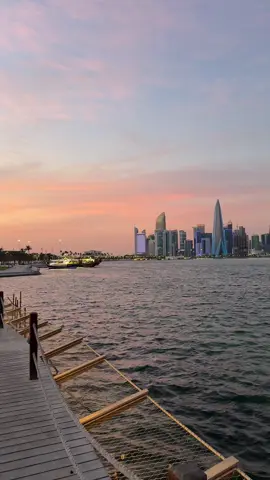 #sunset #beautiful #view #doha 