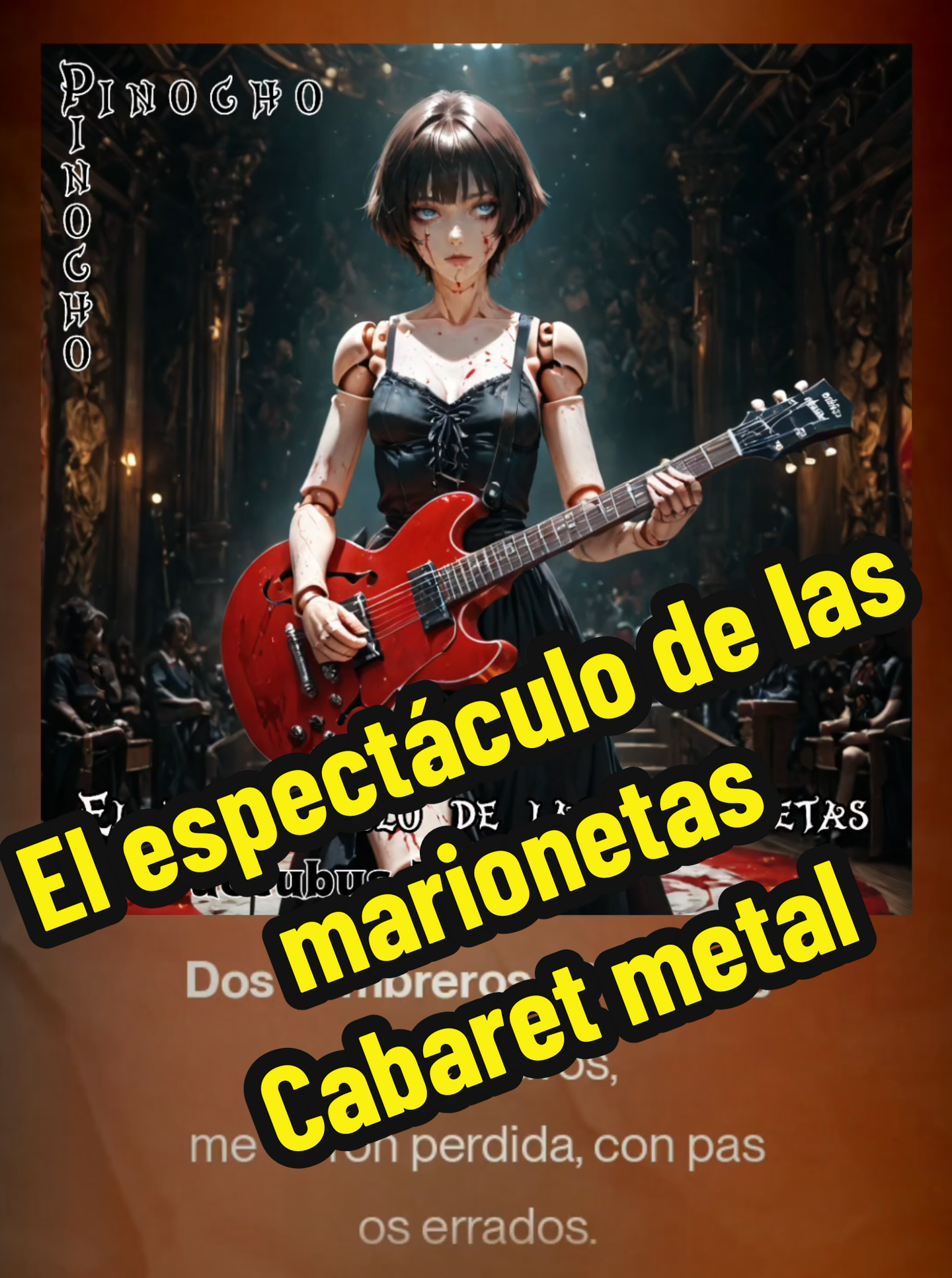 Nuevo cover en el canal  El espectáculo de las marionetas  una muestra de los estilos que tendrá el disco de covers en metal  #thesuccubustavern #pinocho 