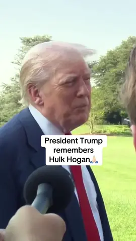 @President Donald J Trump remembers his dear friend, Hulk Hogan🙏🏻 #maga #hulkhogan #donaldtrump