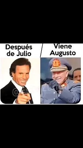 Se viene Augusto, se va Julio. #julioiglesias  #julioiglesiaschallenge  #julioiglesiasmemes  #julioiglesiasmeme  #julio  #augustopinochetugarte  #chile #zurdoschilenos #boricestuculpa #comunistasdestructoresdechile #zurdosempobrecedores #nomascomunismo 