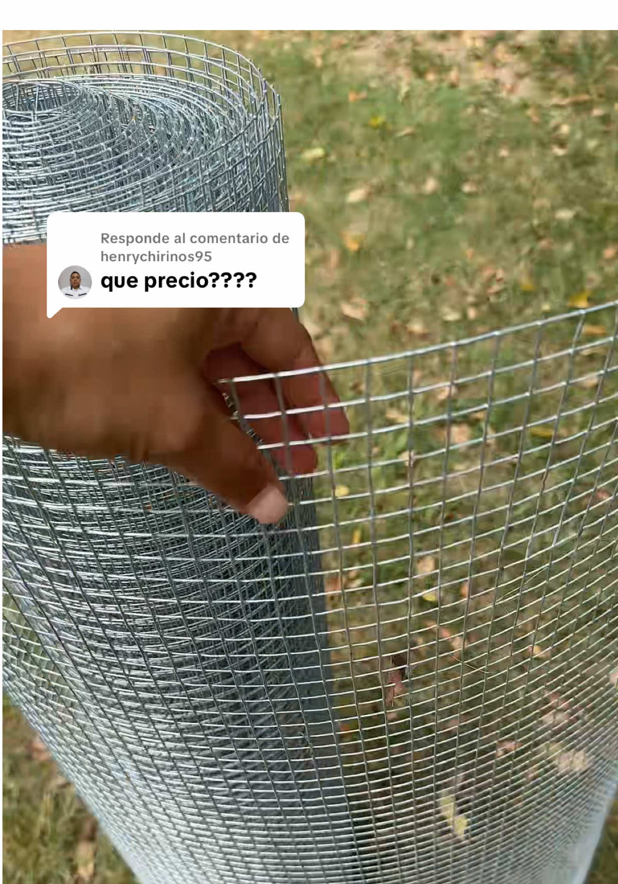 Respuesta a @henrychirinos95 tela para gallineros jaulas y más size 48inx100ft #meshroll #wiremesh #chickenfence #gallinero #tiktokshop #tiktokshopbacktoschoolsale 