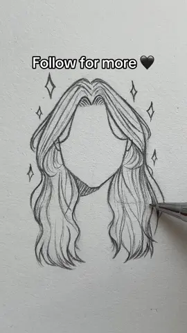 How to Draw Hair ✨ #drawing #sketch #howtodraw #drawingtutorial #arttok #foryou #viralart 