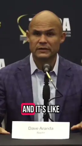 You’re not gonna believe how Baylor head football coach Dave Aranda related “The Wolf of Wall Street” to college recruiting 😭 #baylor #baylorfootball #ncaafootball #thewolfofwallstreet 