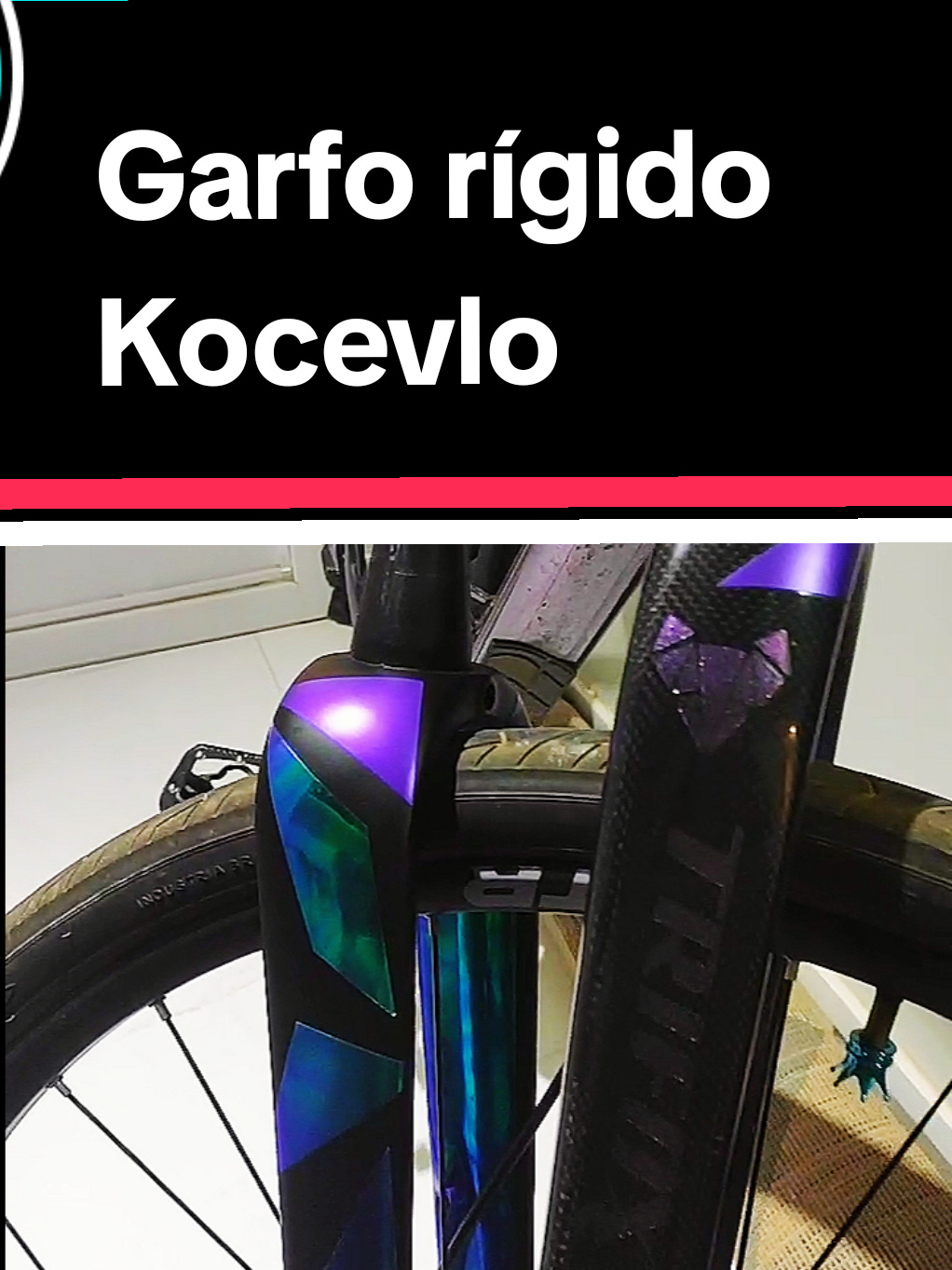 Garfo rígido Kocevlo Gravel  pronto pra ser instalado! Vamos ver se baixa muito a bike😏😮 #dicasdebike #critsetup #ciclismo #edymask😏 
