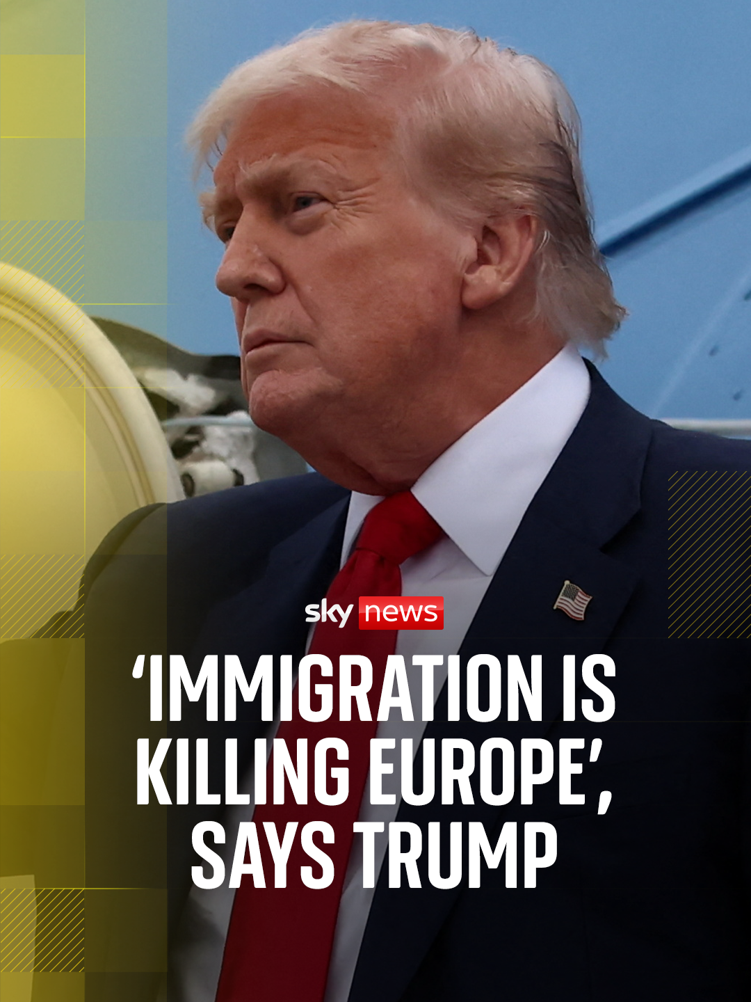 BREAKING: Donald Trump says 'immigration is killing Europe' as he arrives in Scotland for a four-day visit. He wants European countries to 'get their act together' on immigration. #donaldtrump #trump #usnews