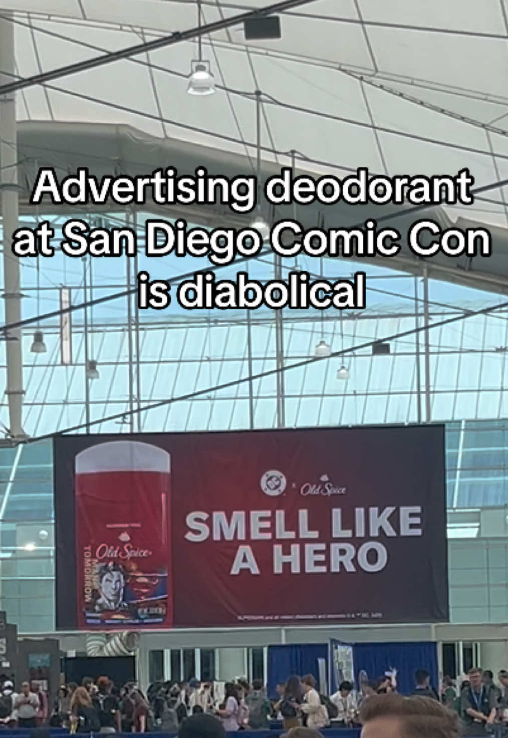Targeted but necessary (no one read the ad) (I nearly choked on someone’s stank) #sdcc #sandiegocomiccon #deodorant #comiccon #sandiego #nerd #fypシ 