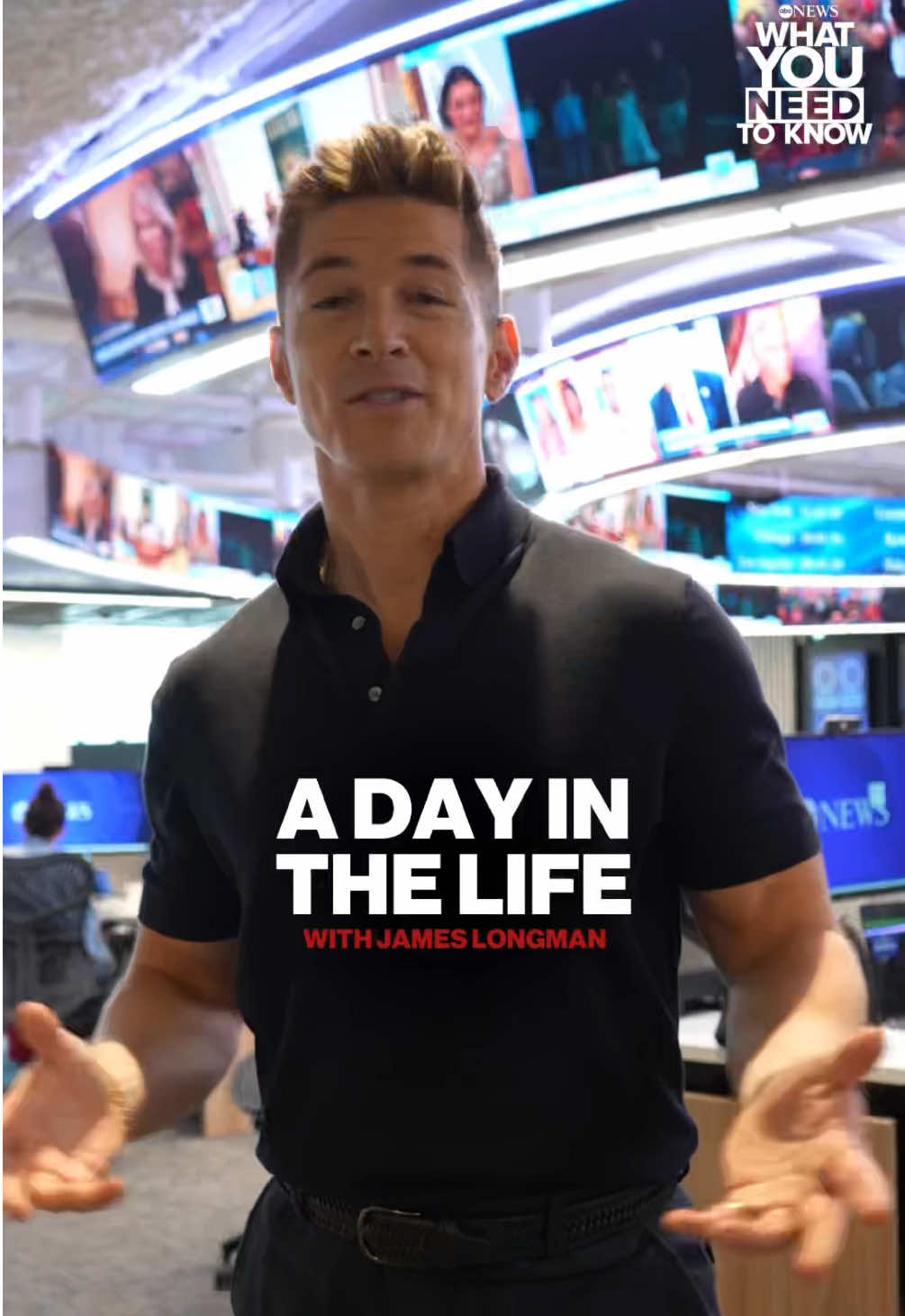 3 AM call time and four ABC show appearances — all in a day’s work for @James Longman. What You Need to Know is now streaming exclusively on @Disney+. #diml #Vlog #newsanchor #journalism 
