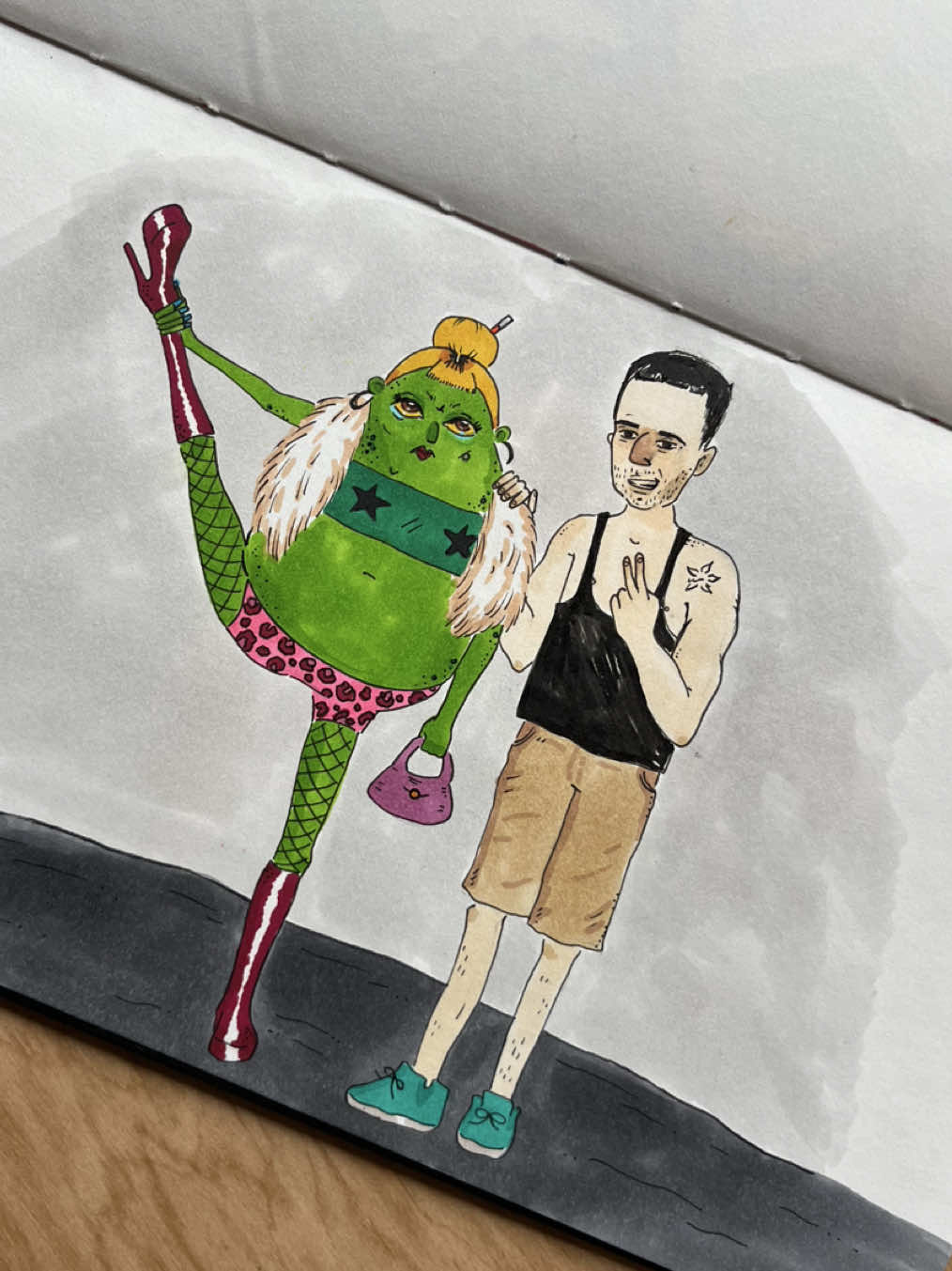 Respuesta a @Patrick A. Pero no tuya 💋💋 #martincirio #ilustracion #sapo 